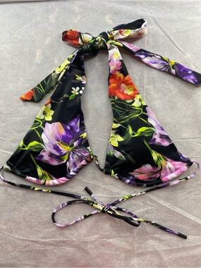Express Convertible Halter Body Contour Floral Swim Bikini Top
